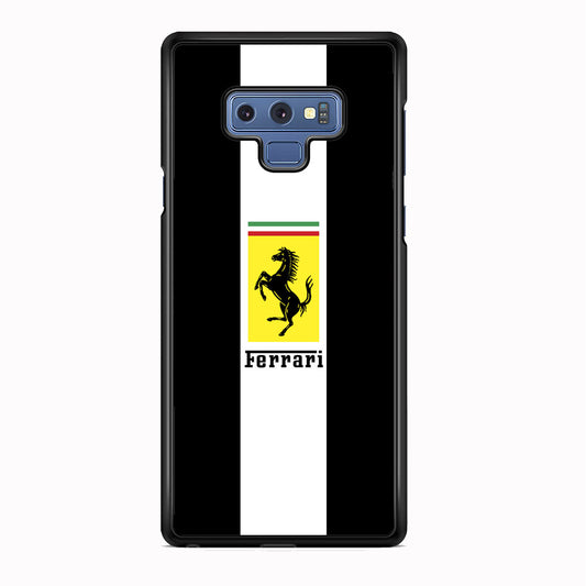 Ferrari Stripe White Samsung Galaxy Note 9 Case - Ezzystore