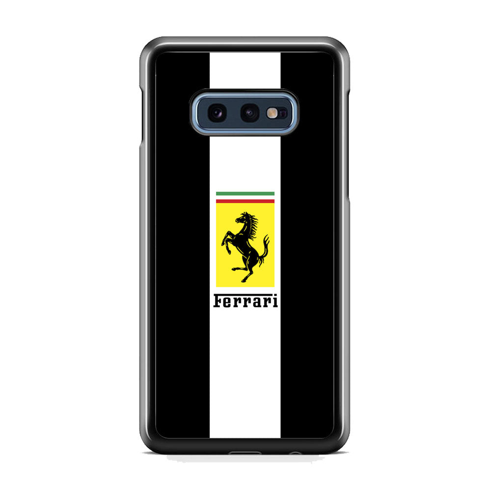 Ferrari Stripe White Samsung Galaxy 10e Case - Ezzystore