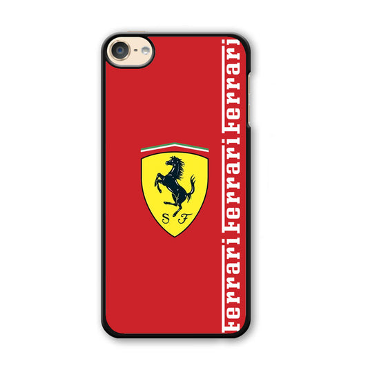 Ferrari Word Maroon Emlem iPod Touch 6 Case - Ezzystore