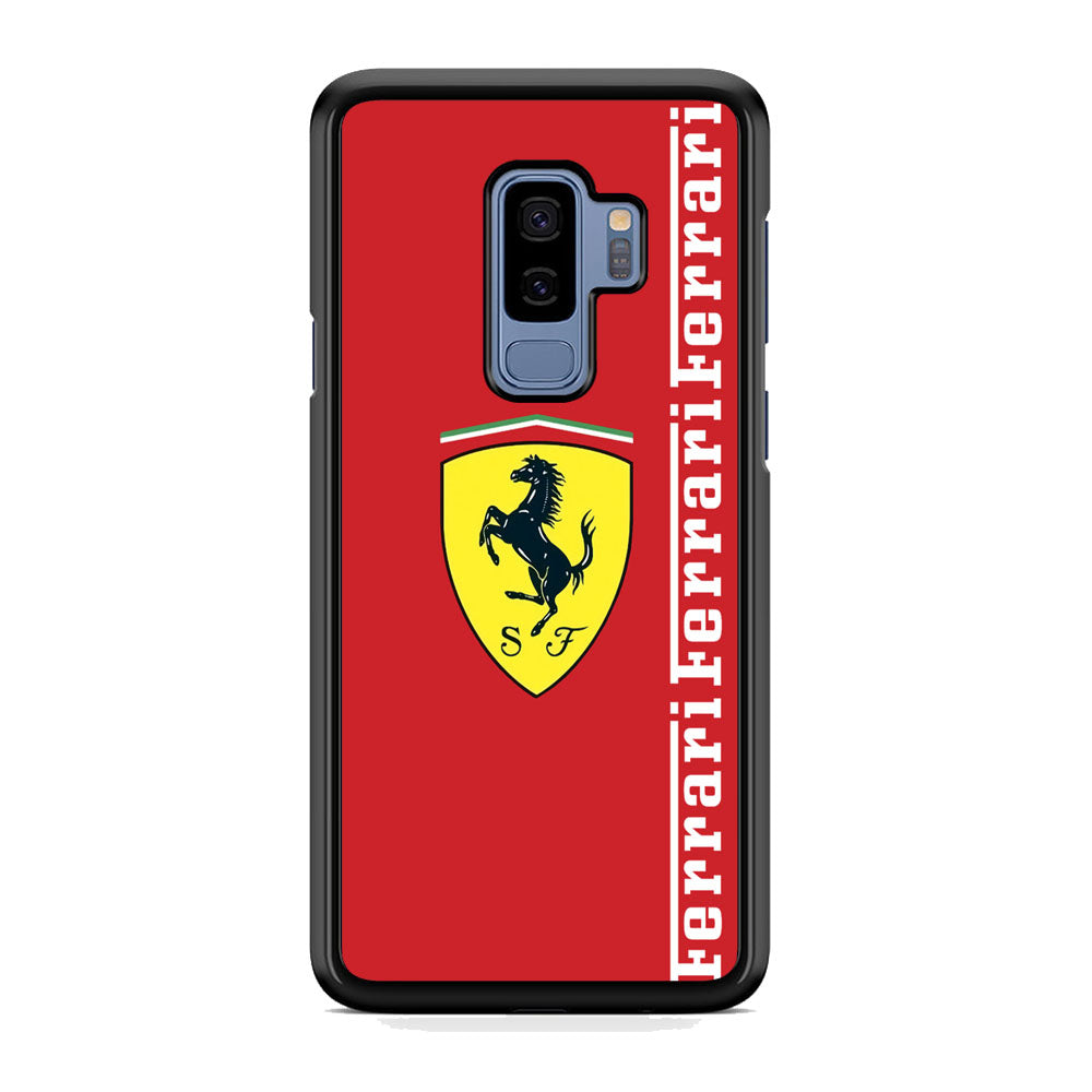 Ferrari Word Maroon Emlem Samsung Galaxy S9 Plus Case - Ezzystore