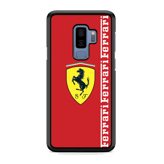 Ferrari Word Maroon Emlem Samsung Galaxy S9 Plus Case - Ezzystore