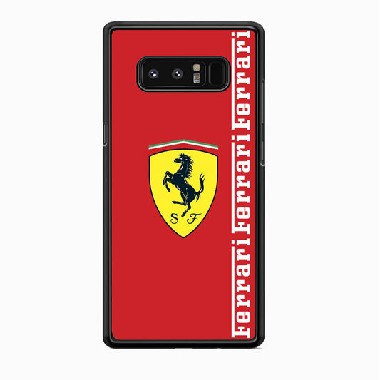 Ferrari Word Maroon Emlem Samsung Galaxy Note 8 Case - Ezzystore