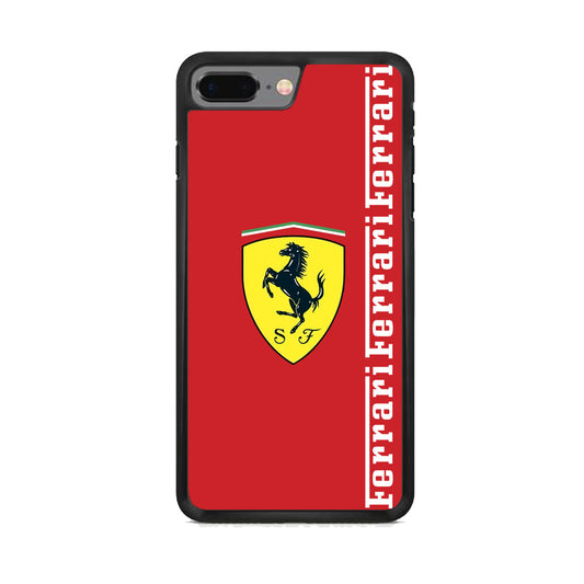 Ferrari Word Maroon Emlem iPhone 7 Plus Case - Ezzystore