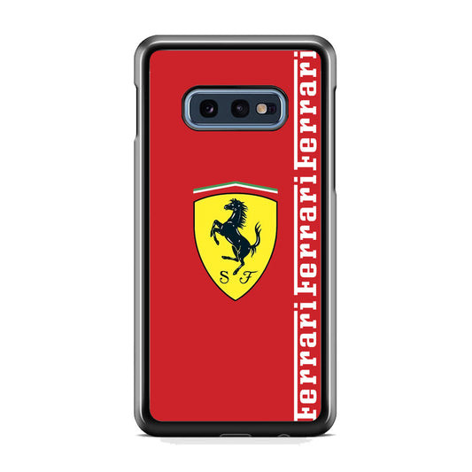 Ferrari Word Maroon Emlem Samsung Galaxy 10e Case - Ezzystore