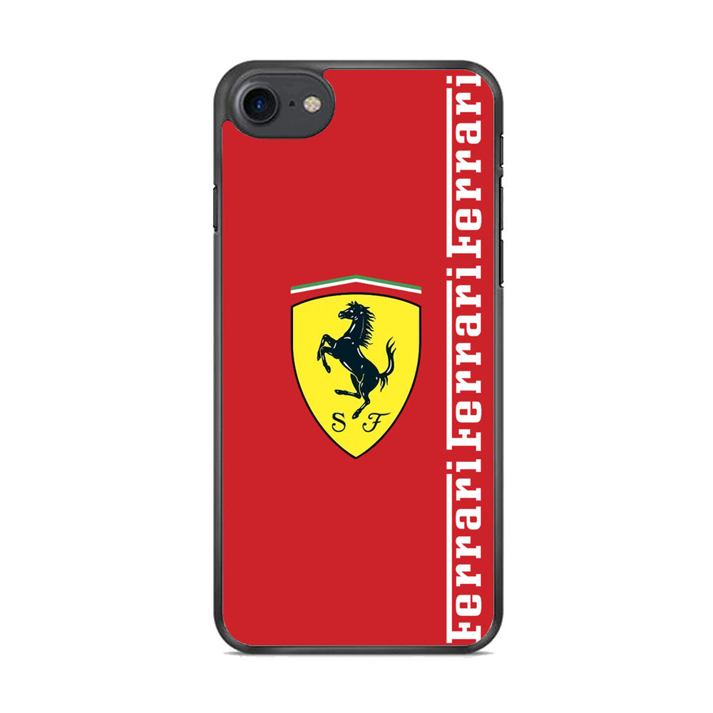 Ferrari Word Maroon Emlem iPhone 7 Case - Ezzystore