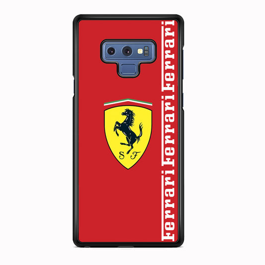 Ferrari Word Maroon Emlem Samsung Galaxy Note 9 Case - Ezzystore