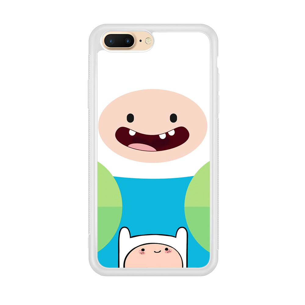 Fin Adventure Time Smiling Face iPhone 8 Plus Case