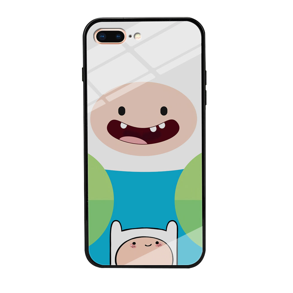 Fin Adventure Time Smiling Face iPhone 8 Plus Case