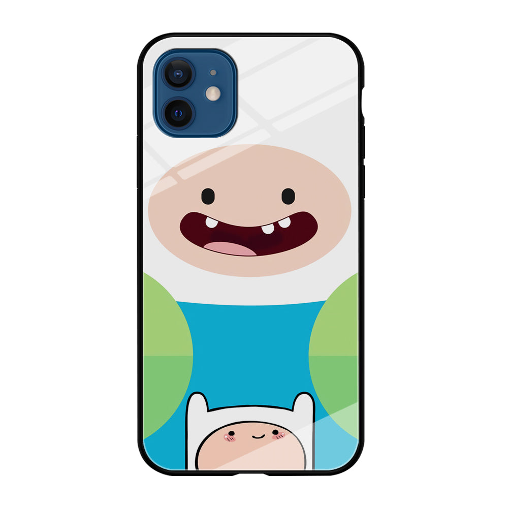 Fin Adventure Time Smiling Face iPhone 12 Case