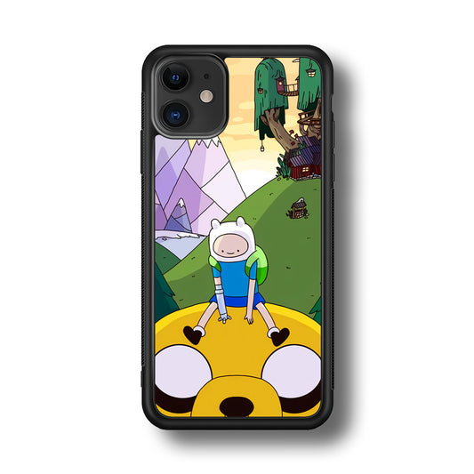 Fin And Jake Adventure Time Sad Moment iPhone 11 Case