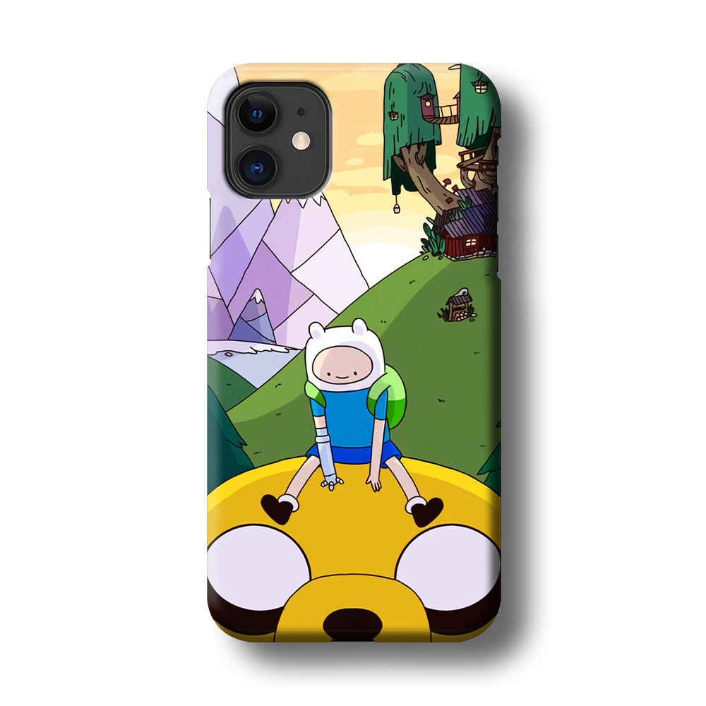 Fin And Jake Adventure Time Sad Moment iPhone 11 Case