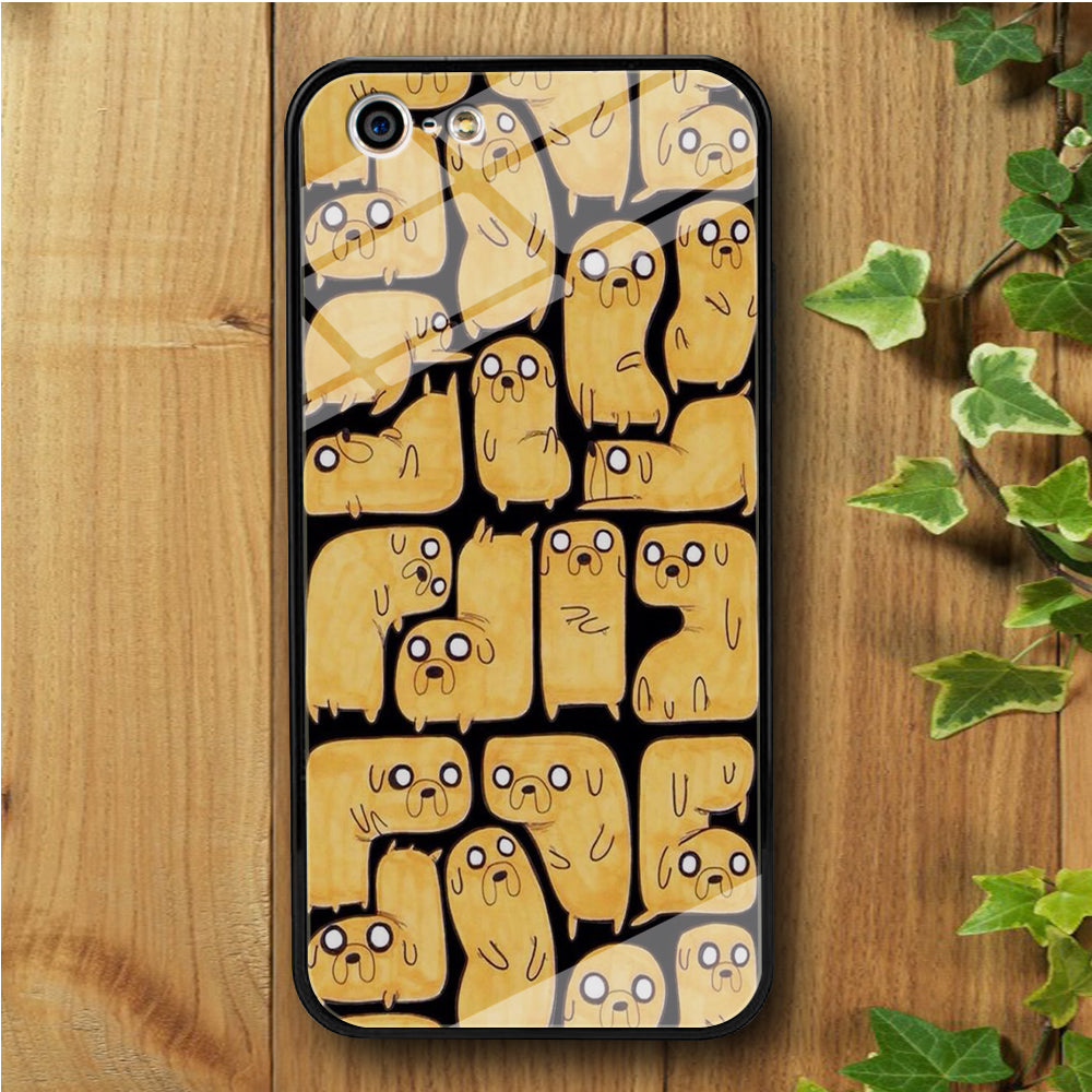 Finn And Jake Doodle iPhone 5 | 5s Tempered Glass Case