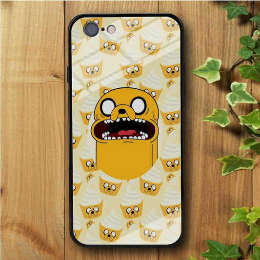 Finn And Jake Doodle Ice Cream iPhone 6 | 6s Tempered Glass Case