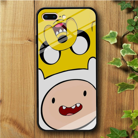 Finn And Jake Double iPhone 8 Plus Tempered Glass Case