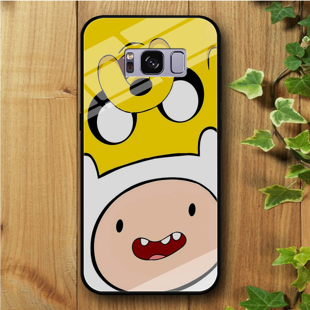 Finn And Jake Double Samsung Galaxy S8 Plus Tempered Glass Case