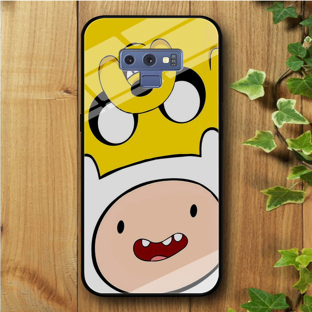 Finn And Jake Double Samsung Galaxy Note 9 Tempered Glass Case