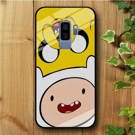 Finn And Jake Double Samsung Galaxy S9 Plus Tempered Glass Case