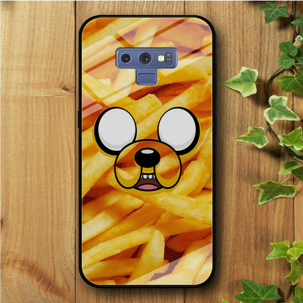 Finn And Jake Potatoes Samsung Galaxy Note 9 Tempered Glass Case