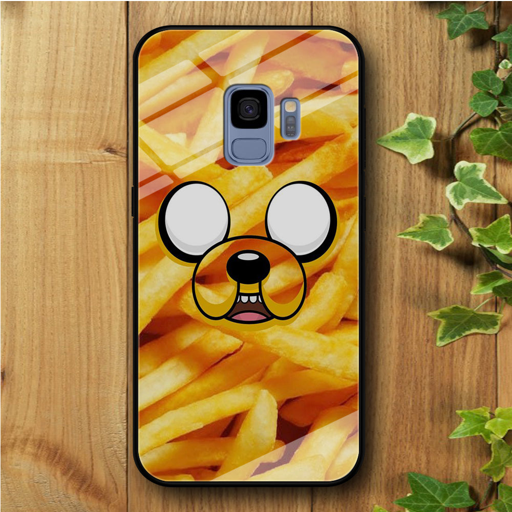 Finn And Jake Potatoes Samsung Galaxy S9 Tempered Glass Case