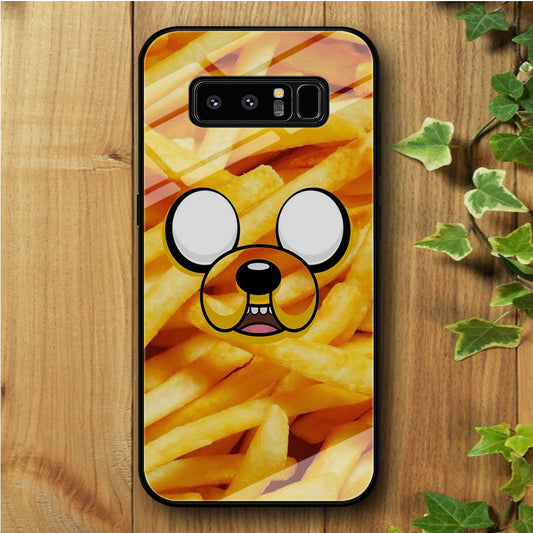 Finn And Jake Potatoes Samsung Galaxy Note 8 Tempered Glass Case