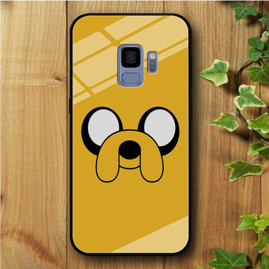 Finn And Jake Yellow Samsung Galaxy S9 Tempered Glass Case