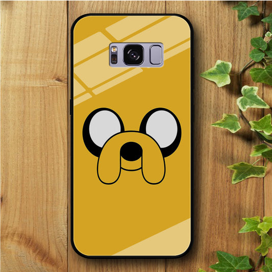 Finn And Jake Yellow Samsung Galaxy S8 Plus Tempered Glass Case