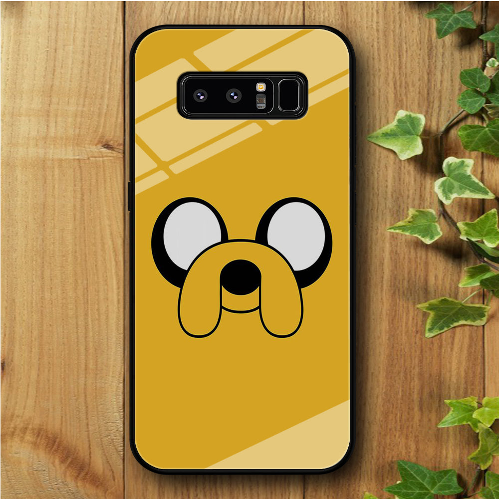 Finn And Jake Yellow Samsung Galaxy Note 8 Tempered Glass Case