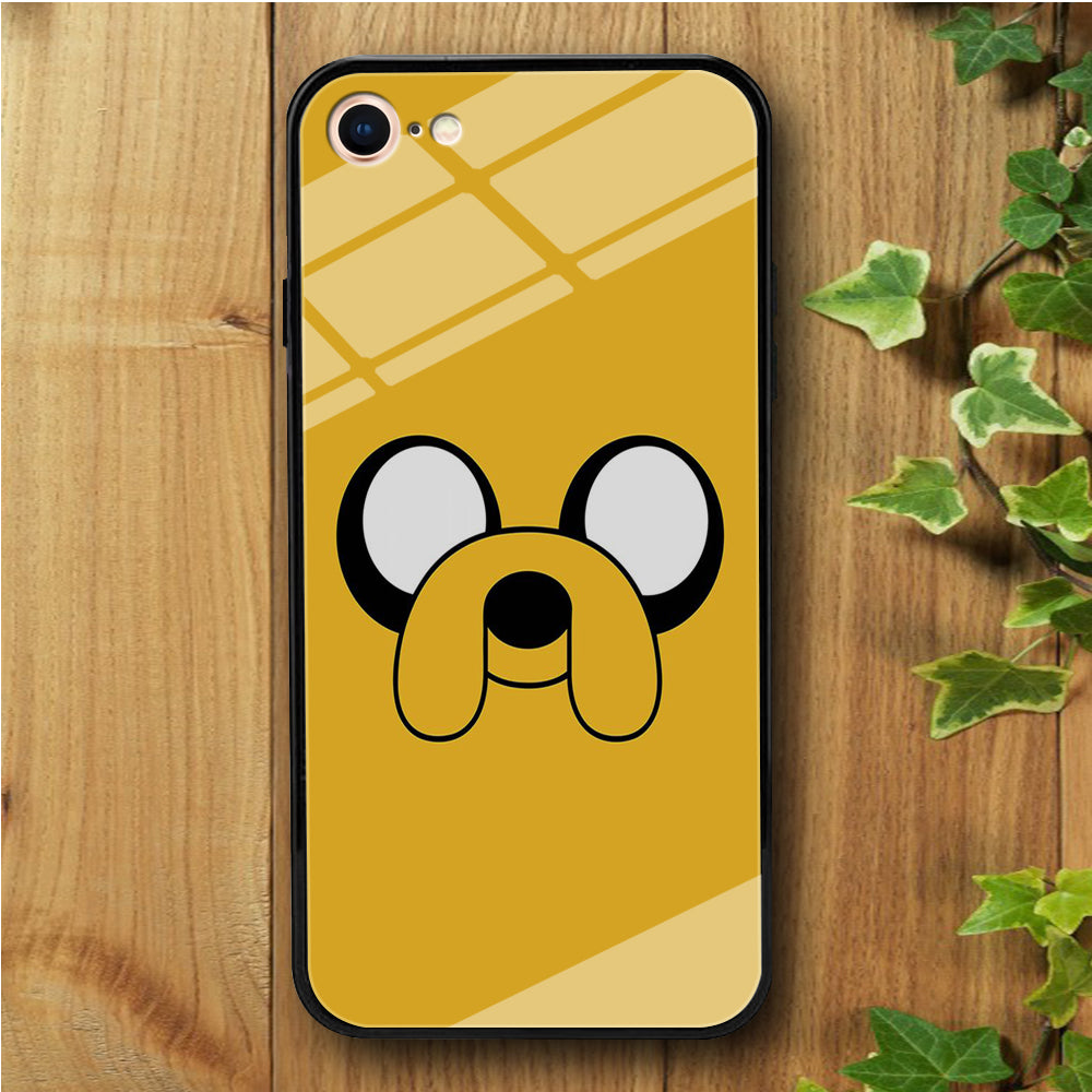 Finn And Jake Yellow iPhone 7 Tempered Glass Case