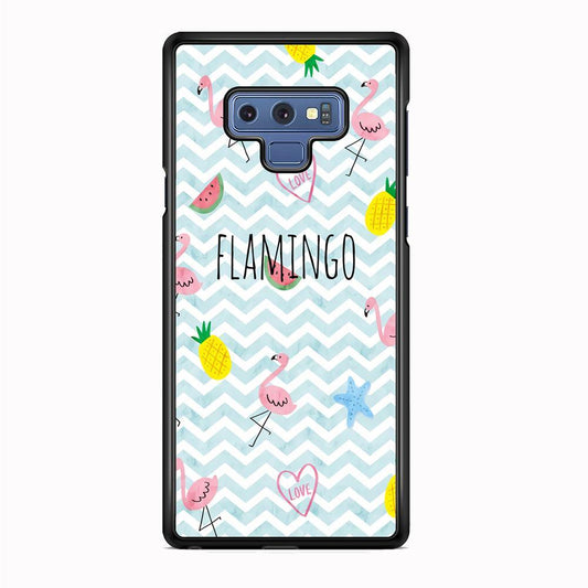 Flamingo Blue Chevron Samsung Galaxy Note 9 Case - ezzyst