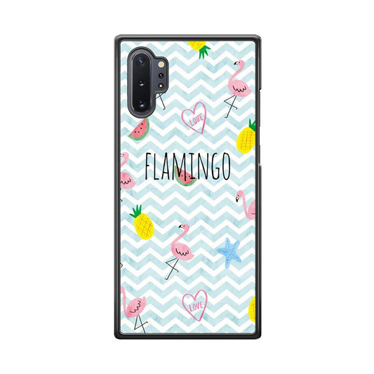Flamingo Blue Chevron Samsung Galaxy Note 10 Plus Case - ezzyst
