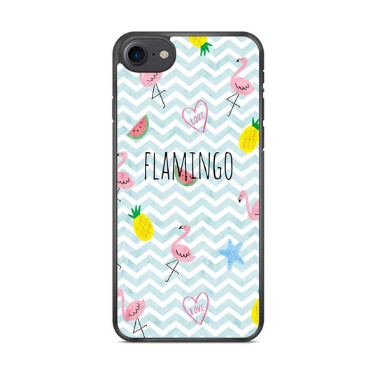 Flamingo Blue Chevron iPhone 7 Case - ezzyst