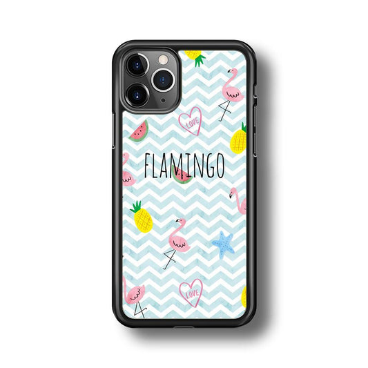 Flamingo Blue Chevron iPhone 11 Pro Max Case - ezzyst