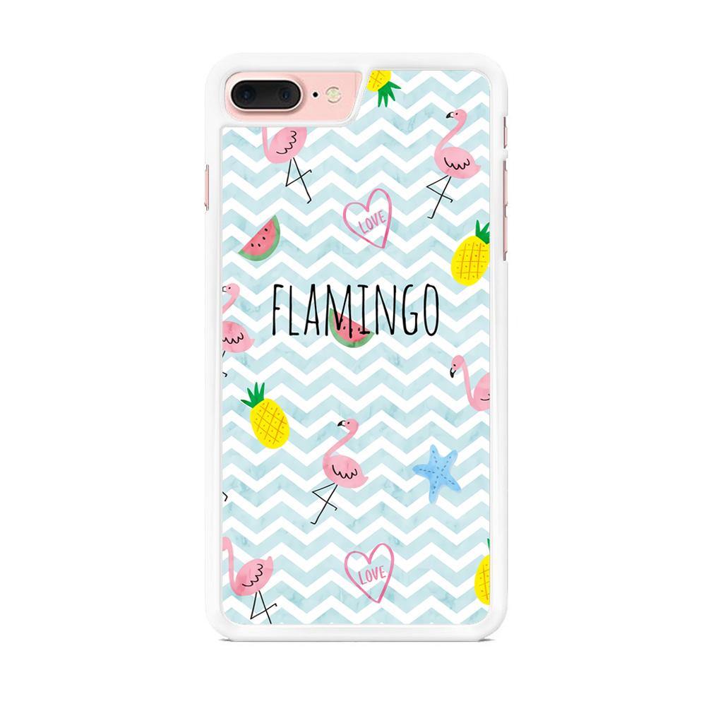 Flamingo Blue Chevron iPhone 7 Plus Case - ezzyst