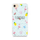 Flamingo Blue Chevron iPhone 7 Case - ezzyst