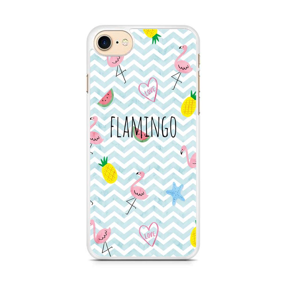 Flamingo Blue Chevron iPhone 7 Case - ezzyst