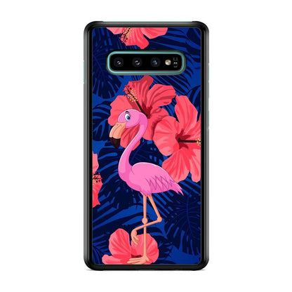 Flamingo Hibiscus Flowers Samsung Galaxy S10 Plus Case - ezzyst