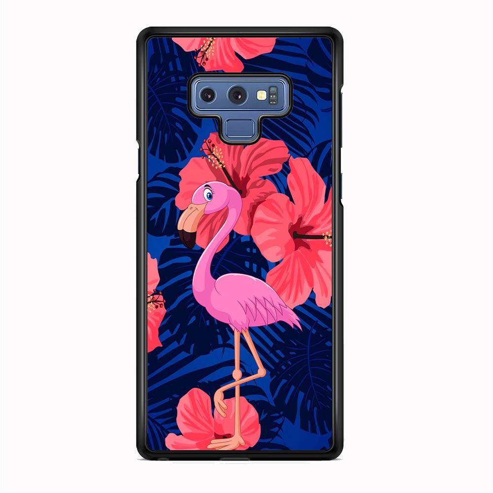 Flamingo Hibiscus Flowers Samsung Galaxy Note 9 Case - ezzyst