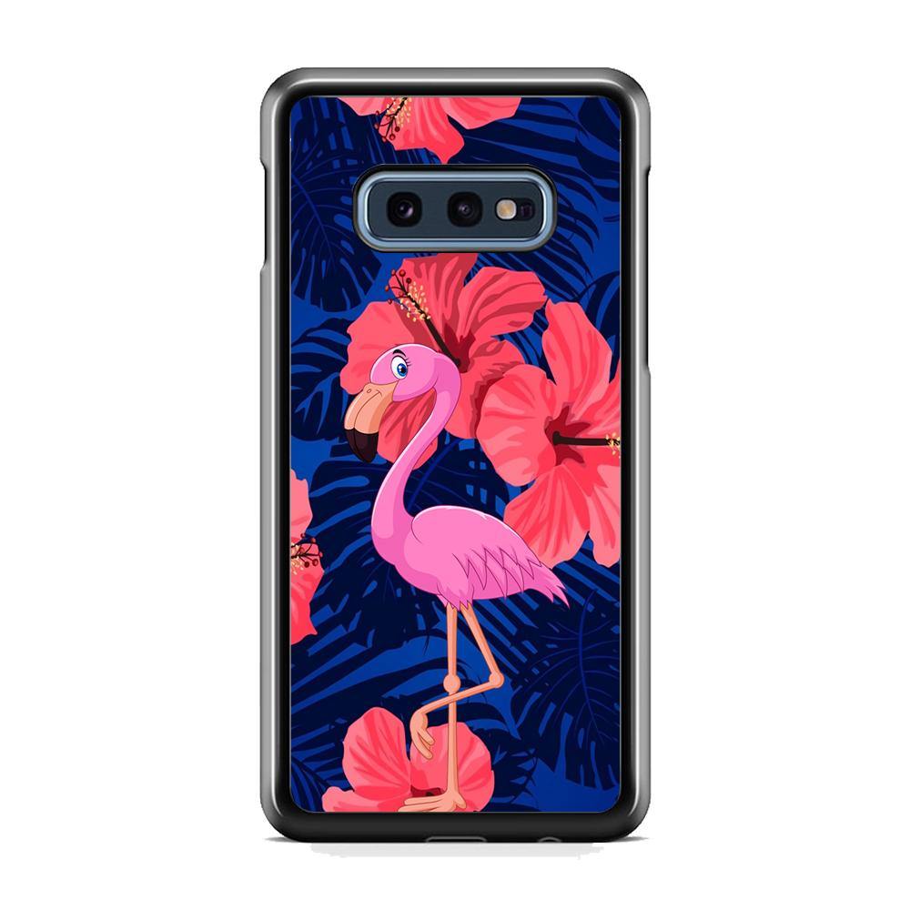 Flamingo Hibiscus Flowers Samsung Galaxy 10e Case - ezzyst