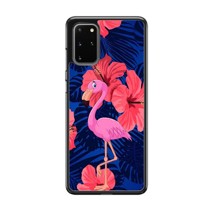 Flamingo Hibiscus Flowers Samsung Galaxy S20 Plus Case - ezzyst