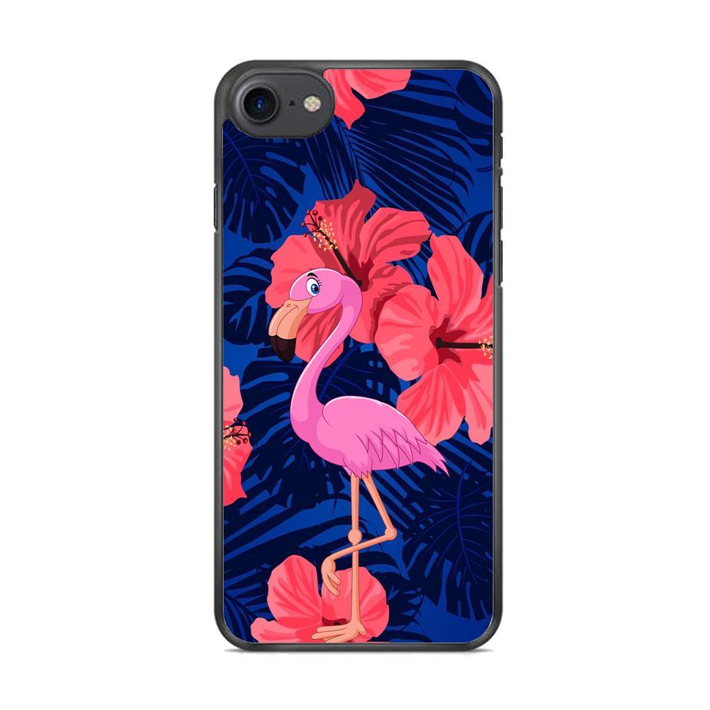 Flamingo Hibiscus Flowers iPhone 7 Case - ezzyst