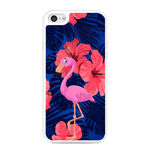 Flamingo Hibiscus Flowers  iPhone 6 | 6s Case - ezzyst