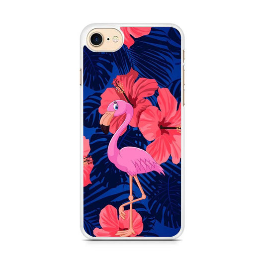 Flamingo Hibiscus Flowers iPhone 7 Case - ezzyst