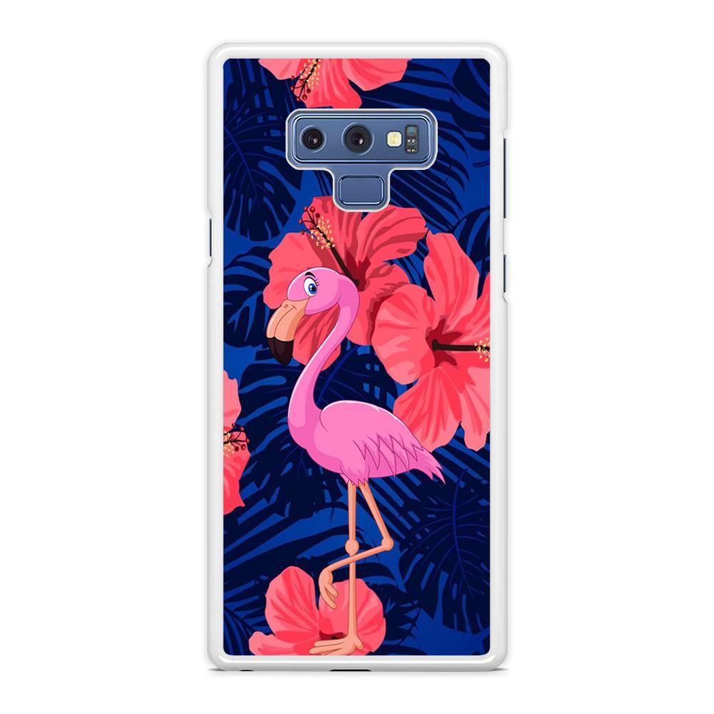 Flamingo Hibiscus Flowers Samsung Galaxy Note 9 Case - ezzyst