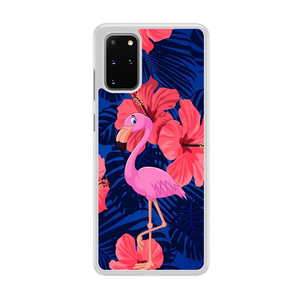 Flamingo Hibiscus Flowers Samsung Galaxy S20 Plus Case - ezzyst