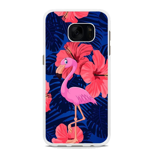 Flamingo Hibiscus Flowers Samsung Galaxy S7 Case - ezzyst