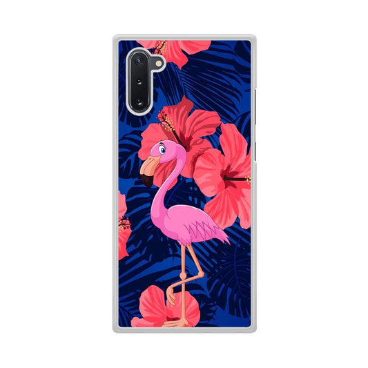 Flamingo Hibiscus Flowers Samsung Galaxy Note 10 Case - ezzyst