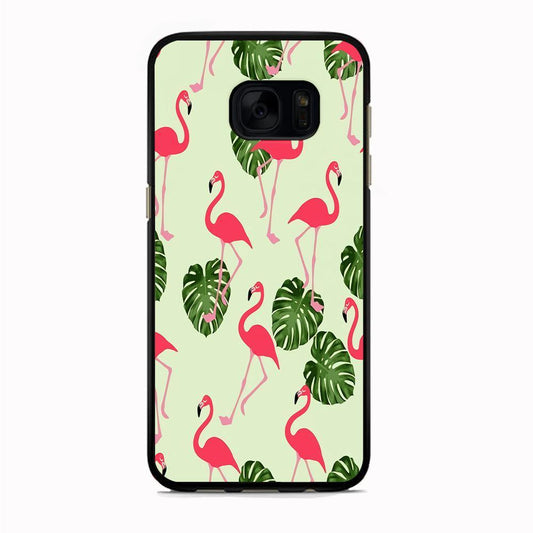 Flamingo Leaf Samsung Galaxy S7 Edge Case - ezzyst