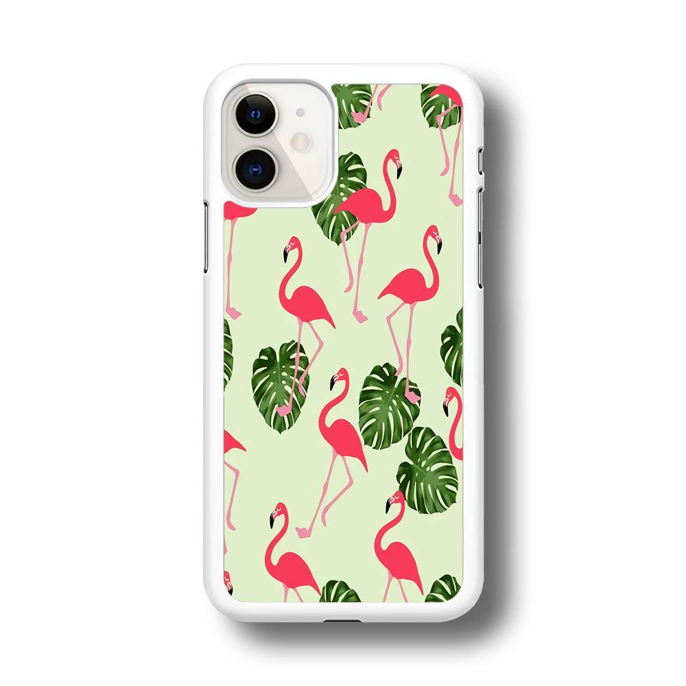 Flamingo Leaf iPhone 11 Case - ezzyst