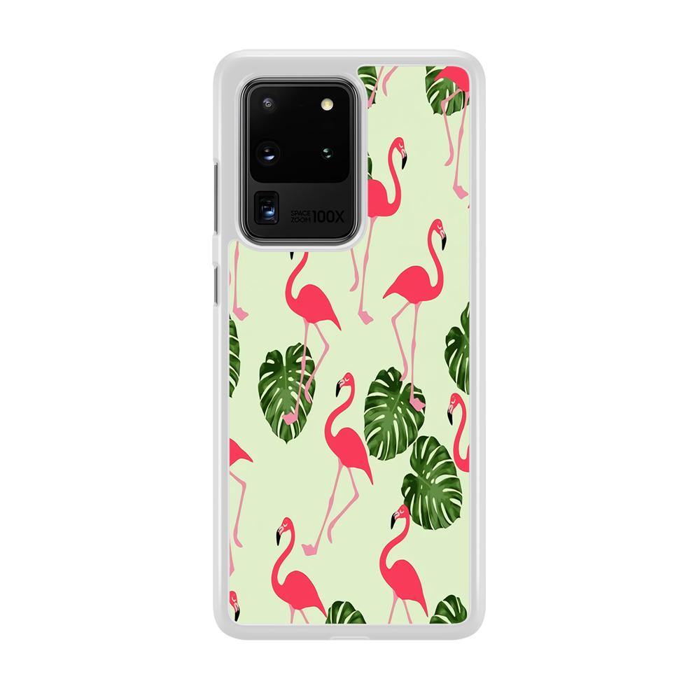 Flamingo Leaf Samsung Galaxy S20 Ultra Case - ezzyst