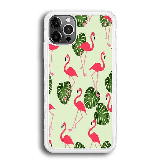 Flamingo Leaf iPhone 12 Pro Case
